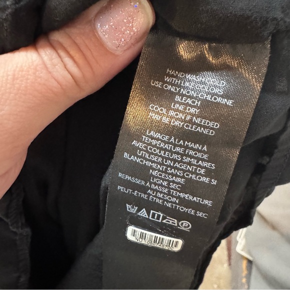 Anthropologie Mixed Up Mini Dress black size 14 100% viscose women’s - Picture 5 of 5